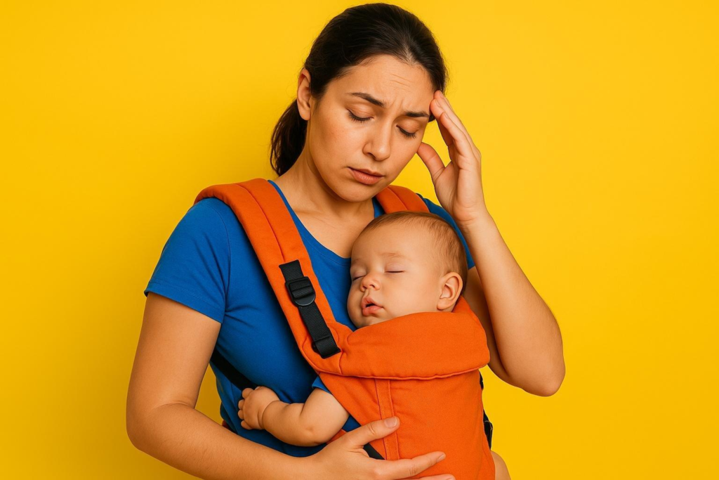 Qué hacer si el bebé se duerme en el portabebés