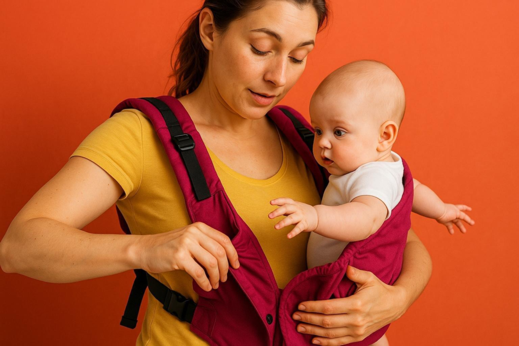 Cómo hacer una transición suave al portabebés