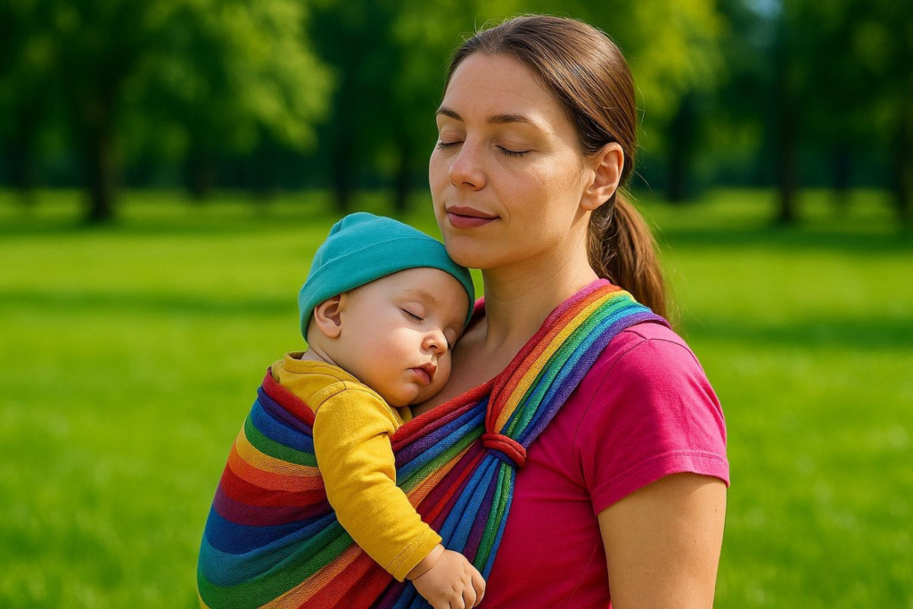 Cómo integrar el porteo en las siestas fuera de casa