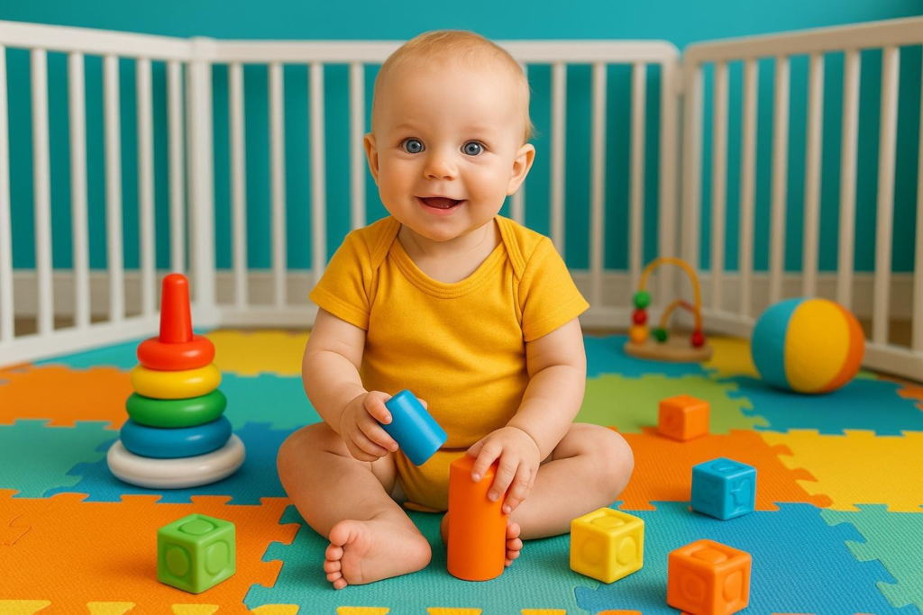 Cómo crear una zona de juego segura para bebés