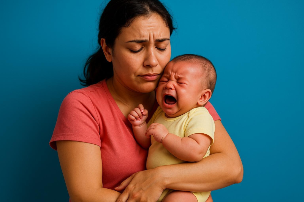 Qué hacer si el bebé solo se calma en brazos