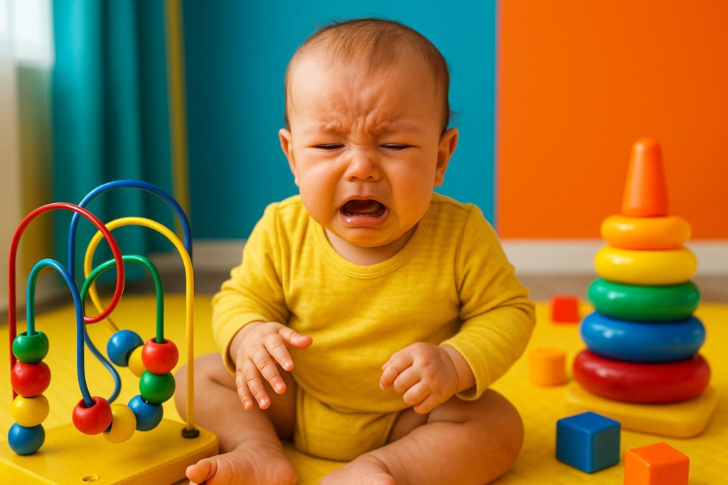 Qué hacer si el bebé se muestra frustrado durante el juego