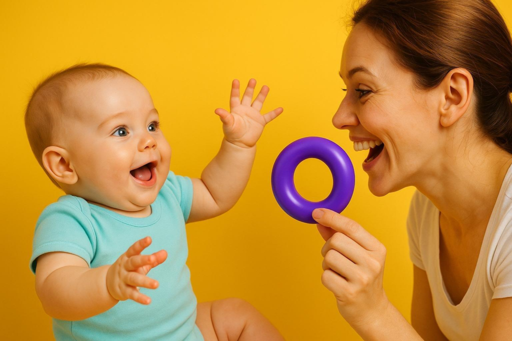 Qué señales indican que el bebé quiere jugar