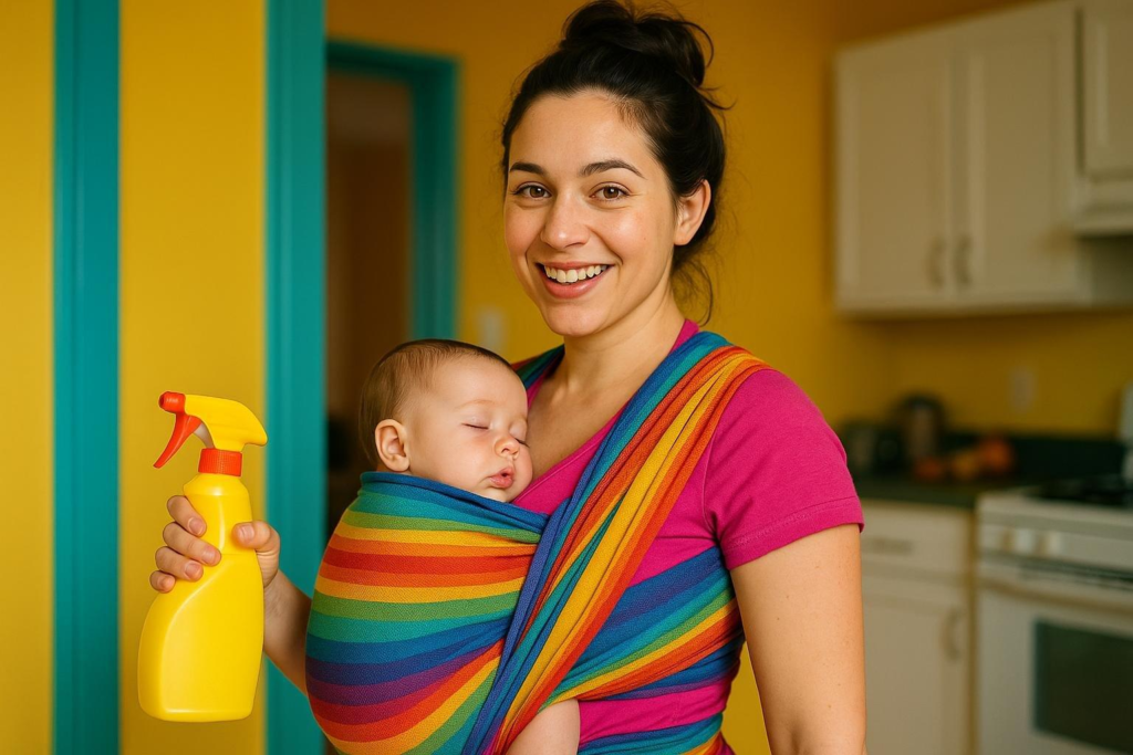 Ideas para portear en casa y seguir con tu día