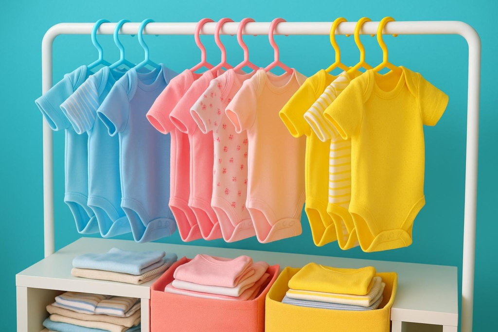 Cómo organizar la ropa del bebé por tallas