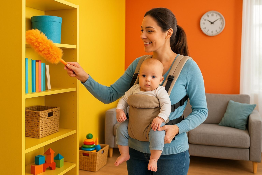 Ideas para mantener la casa organizada con un bebé