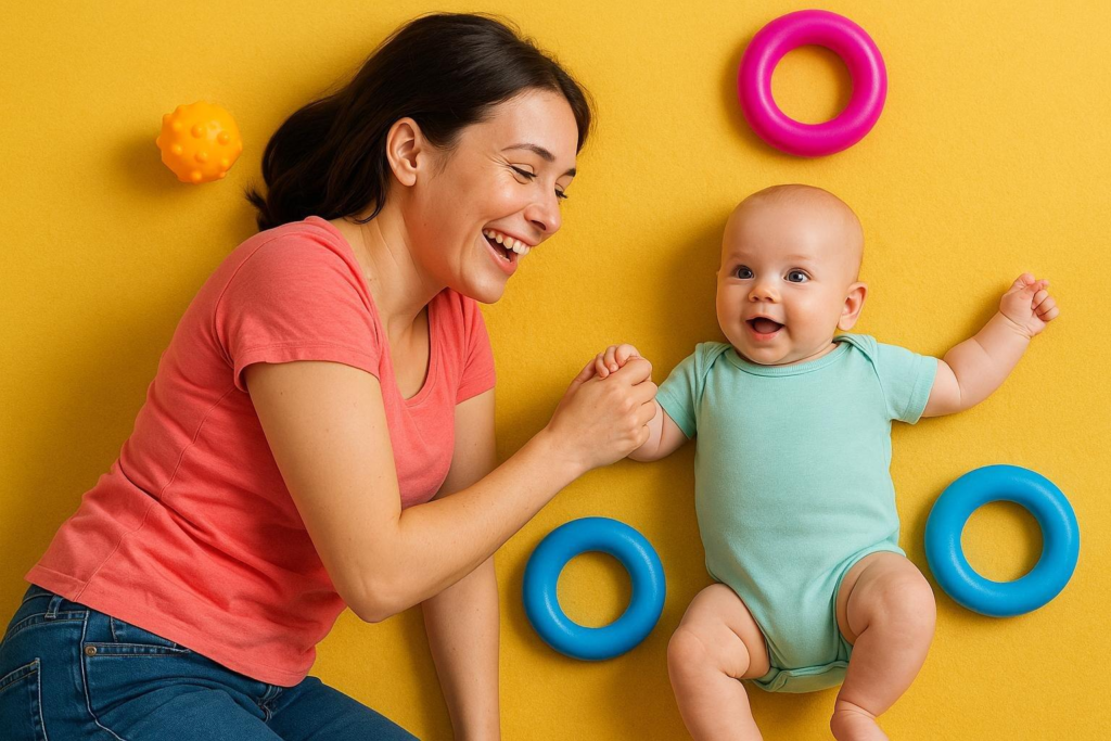 Ideas para jugar en el suelo con bebés